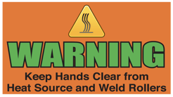 Warnung Hände frei halten